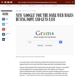 New ‘Google’ for the Dark Web Makes Buying Dope and Guns Easy
