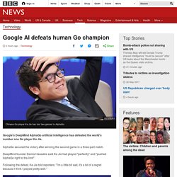 Google AI defeats human Go champion