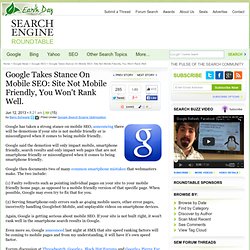 Google Will Demote Non-Mobile Friendly Pages In Mobile Search Results