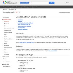Earth API Developer's Guide - Google Earth API