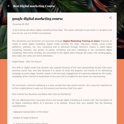 google digital marketing course