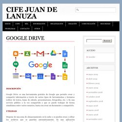 Google Drive – CIFE Juan de Lanuza