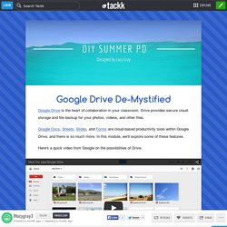 Google Drive De-Mystified