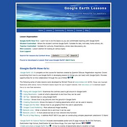 Google Earth Lessons