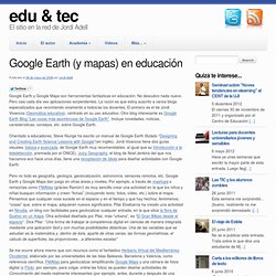 Google Earth (y mapas) en educación  