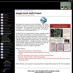 Google Earth Math Project