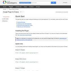 Quick Start - Google Plugin for Eclipse - Google Code
