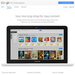 Google for Education: Your one-stop shop for class content