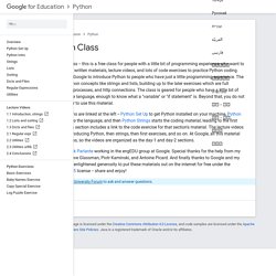 Google's Python Class  