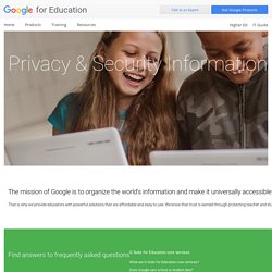 Google for Education: Tools schools can trust