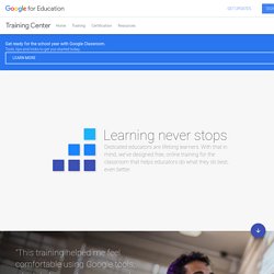 Google for Education: Training Center