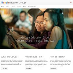 Google Educator Groups