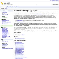 vosao - Google App Engine CMS