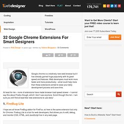 32 Google Chrome Extensions For Smart Designers