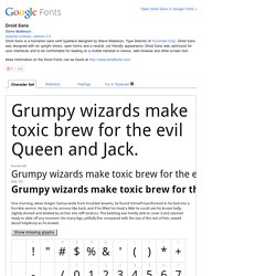 Google Fonts Droid Sans