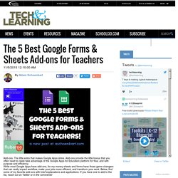 The 5 Best Google Forms & Sheets Add-ons for Teachers
