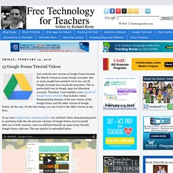 13 Google Forms Tutorial Videos