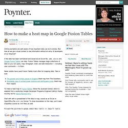 How to make a heat map in Google Fusion Tables