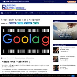 Google : géant du web et de la manipulation