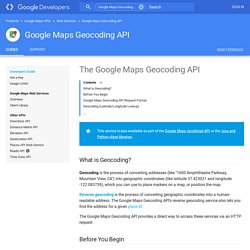 The Google Geocoding API - Google Maps API Web Services - Google Code