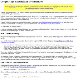 Google Maps Hacking and Bookmarklets