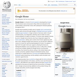 Google Home - Wikipedia