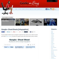Google+ Cheat-Sheets [Infographics]
