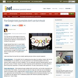 Five Google tools journalists don't use but should