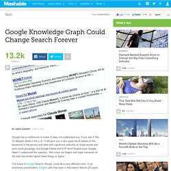 Google Knowledge Graph Could Change Search Forever