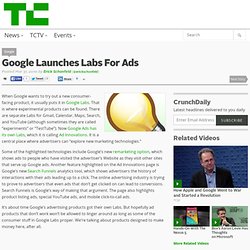 Google Launches Labs For Ads