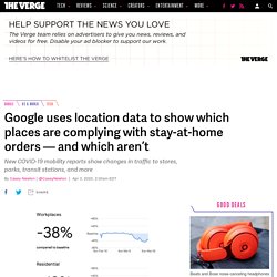 4/3/20: Google location data shows which places are complying with stay-at-home orders