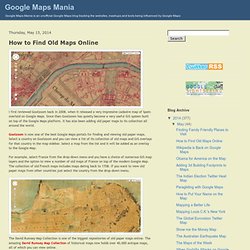 ¿Cómo encontrar mapas antiguos Online