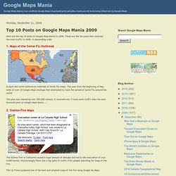 Top 10 Posts on Google Maps Mania 2009