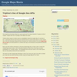 Tripline's Use of Google Geo APIs