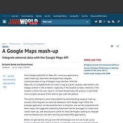 A Google Maps mash-up