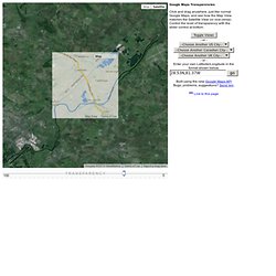 Google Maps Transparencies