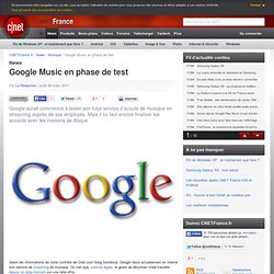 Google Music en phase de test