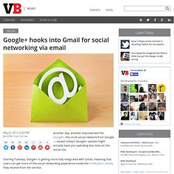 Google+ hooks into Gmail for social networking via email