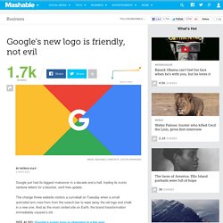 Google's new logo is friendly, not evil