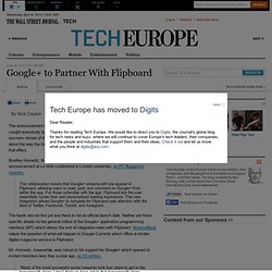 Google+ to Partner With Flipboard - Tech Europe