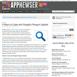 5 Ways to Cope with Google’s Penguin Update - AppNewser