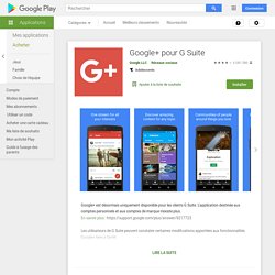 + pour G Suite – Applications sur Google Play