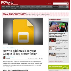 How to add music to your Google Slides presentation