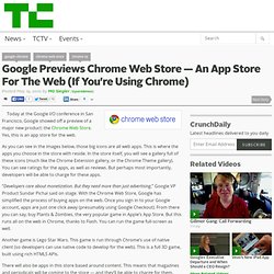Google Previews Chrome Web Store — An App Store For The Web (If