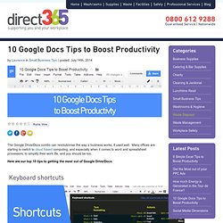10 Google Docs Tips to Boost Productivity - Direct365 Blog