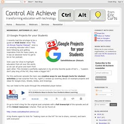 23 Google Projects for your Students