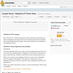 Google Home + Raspberry Pi Power Strip: 6 Steps