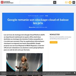 Google remanie son stockage cloud et baisse les prix