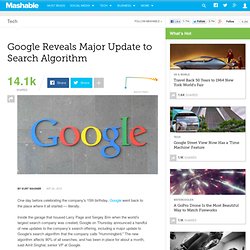 Google Reveals Major Update to Search Algorithm