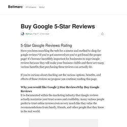 Buy Google 5-Star Reviews. 5-Star Google Reviews Rating